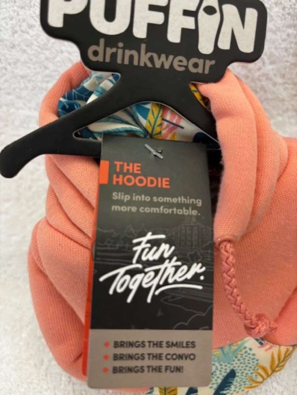 Puffin drinkwear two pack insulators: The Puffy Vest and The Hoodie
